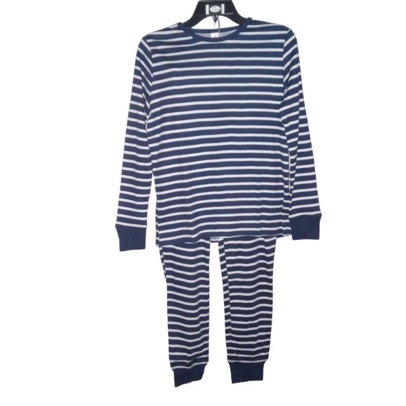 Women's Striped 100% Cotton Pajama Set – Navy & White Size Small 4/6 – NWT - Picture 3 of 4